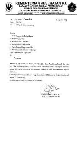 - POLITEKNIK KESEHATAN YOGYAKARTA