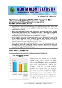 Unduh BRS Ini - Badan Pusat Statistik Provinsi Jawa Barat
