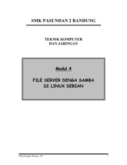 Modul 4 SAMBA SERVER - e-Diajar SMK Pasundan 2 Bandung