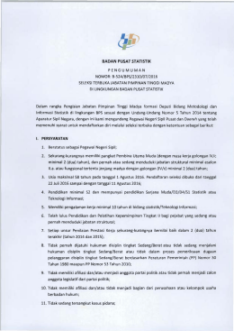 PDF - Seleksi Terbuka Jabatan Pimpinan Tinggi