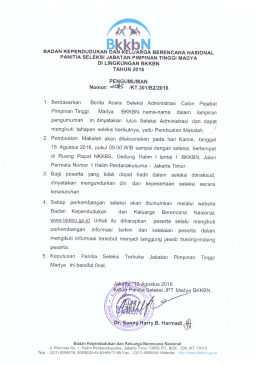 Page 1 BkkbN BADAN KEPENDUDUKAN DAN KELUARGA