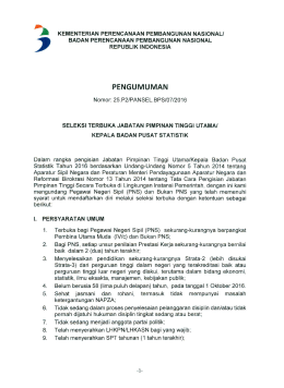 PDF - Seleksi Terbuka Jabatan Pimpinan Tinggi