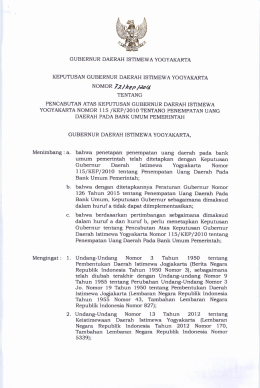 Page 1 GUBERNUR DAERAH ISTIMEWAYOGYAKARTA