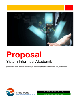 Proposal Sistem Informasi Akademik