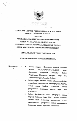 - Badan Karantina Pertanian