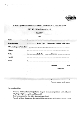 Formulir Pendaftaran