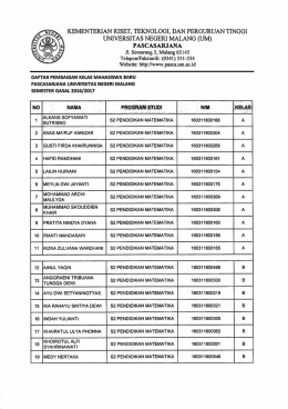 Pendidikan Matematika (S2 dan S3)