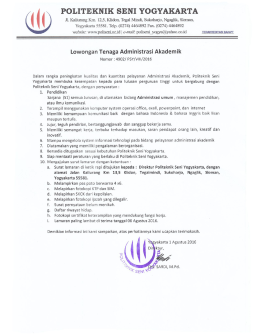 Lowongan Kerja Poliseni