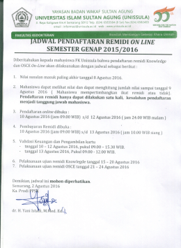 PENDAFTARAN DAN PENGAMBILAN KARTU REMIDI