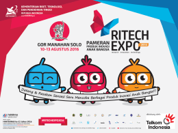 Teknis Pelaksanaan Pameran Ritech Expo 2016