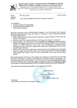 Surat Undangan Temu Bidikmisi - Kemahasiswaan