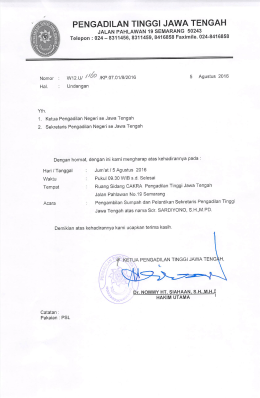 suratnya - Pengadilan Tinggi Semarang