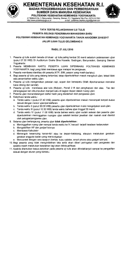 - POLITEKNIK KESEHATAN YOGYAKARTA