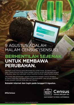 2016 Census - Get online on August 9