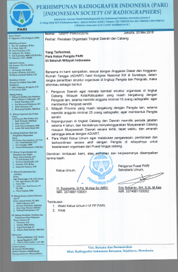 106-2016 SURAT PENATAAN ORGANISASI