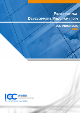 1 2016 Professional Development Program, ICC Indonesia