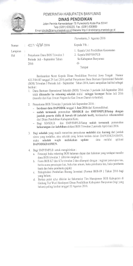 Page 1 Nomor Lampiran Hal PEMERINTAH KABUPATEN