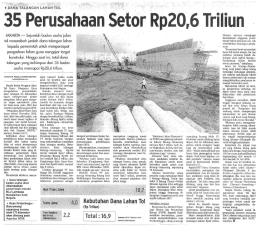 Page 1 : : , DANATALANGAN LAHAN Tol 35Perusahaansetor Rp20