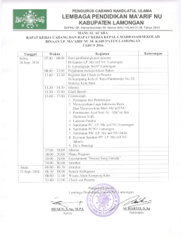 Page 1 BHPN PENGURUS CABANG NAHDLATUL ULAMA