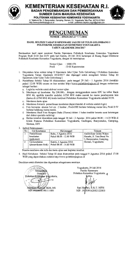 - POLITEKNIK KESEHATAN YOGYAKARTA