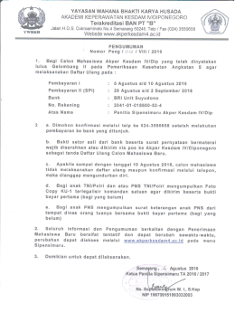 - akper kesdam iv/diponegoro