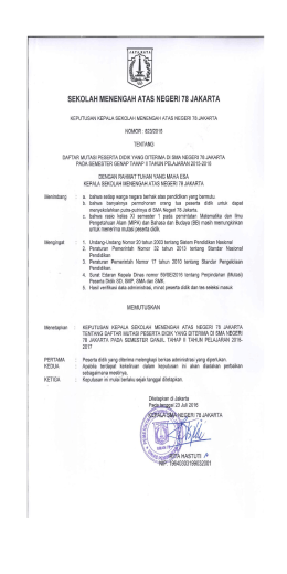 hasil mutasi juli 2016