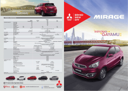 Katalog Mirage - KTB Mitsubishi Motors Indonesia