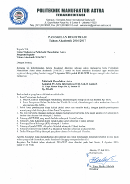 Surat panggilan registrasi