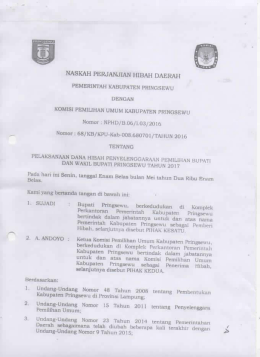 Page 1 NASKAH PERJANIAN IIIBAH DAERAH PEMERINTAH