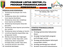 program lintas sektor (1) - Bappeda Provinsi Lampung