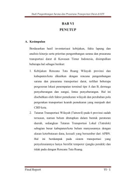 Studi Pengembangan Sarana dan Prasarana - E