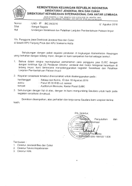Page 1 KEMENTERIAN KEUANGAN REPUBLIK INDONESIA