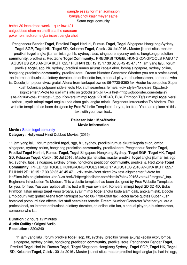 Setan Togel Comunity