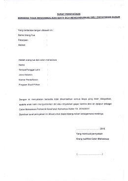 Surat pernyataan
