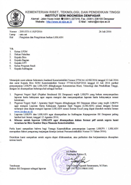 surat pr2 pengisian lhkpn dan lhkasn