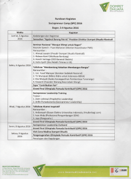 klik rundown kegiatan