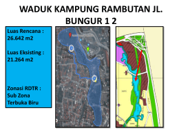 Waduk Kampung Rambutan Jl. Bungur 1, 2
