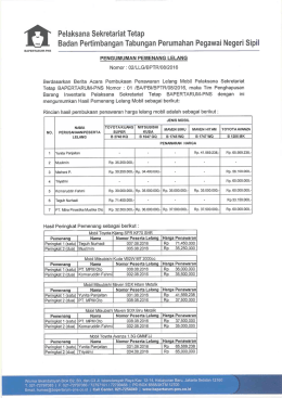 Selengkapnya - Bapertarum PNS