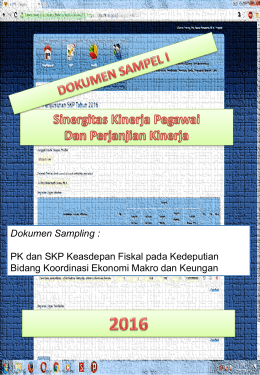Dokumen Sampling - Kementerian Koordinator Bidang