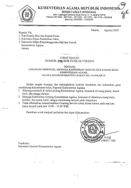 Surat Edaran Larangan Merokok, Menjaga Kebersihan Gedung dan