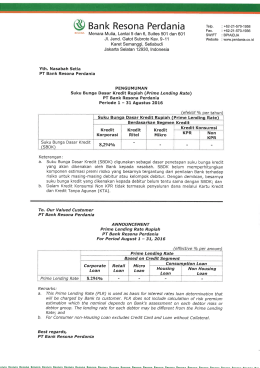 periode 1 - 31 Agustus 2016