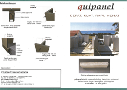 Page 1 Detail sambungan Dinding duipanel Lantai quipanel Balok