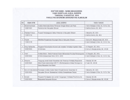 judul skripsi yang disetujui tgl 9 agustus 2016