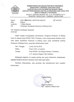 Page 1 KEMENTERIAN KEUANGAN REPUBLIK INDONESIA
