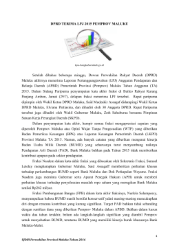Artikel Selengkapnya - BPK RI Perwakilan Provinsi Maluku