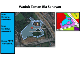 Waduk Taman Ria Senayan Jakarta Pusat
