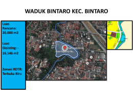 Waduk Bintaro Kec. Bintaro Jakarta Selatan
