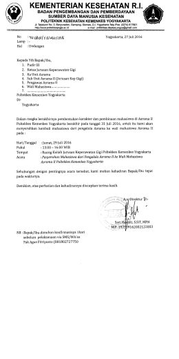 - POLITEKNIK KESEHATAN YOGYAKARTA