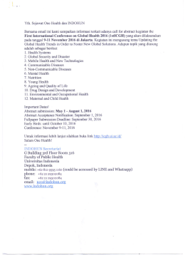 first announcement and call for papers indohun0001