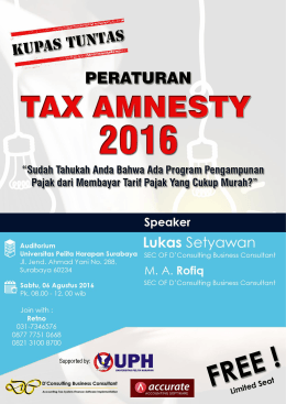 flyer a4 copy - Universitas Pelita Harapan